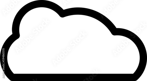 Cloud illustration Icon Vector Design Template (Editable)