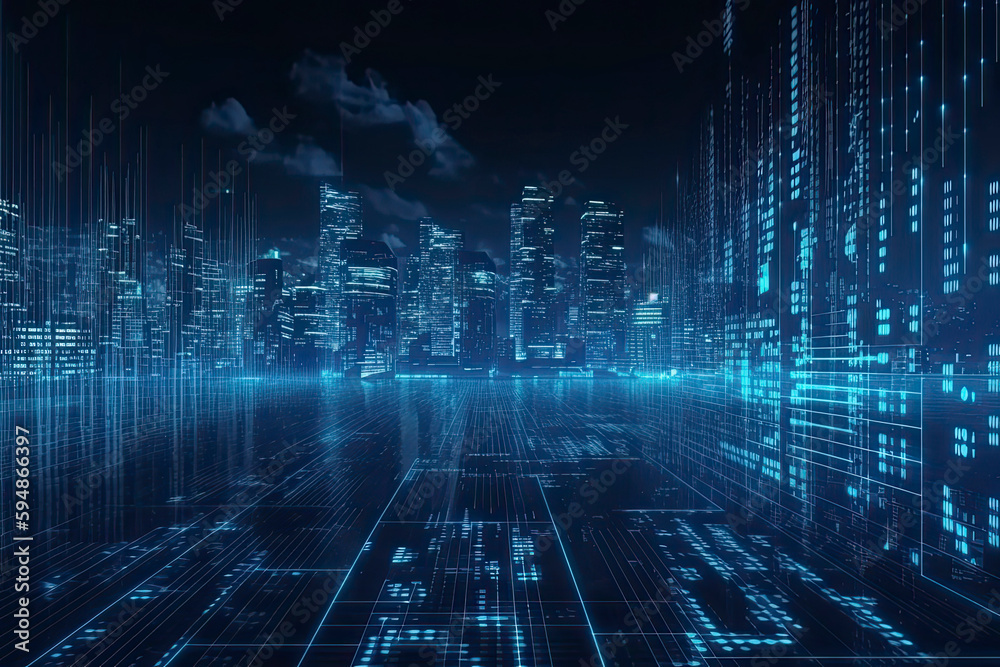 Smart city on circuit board background. Futuristic cyberspace concept. Smart city on circuit board background. Futuristic cyberspace concept.