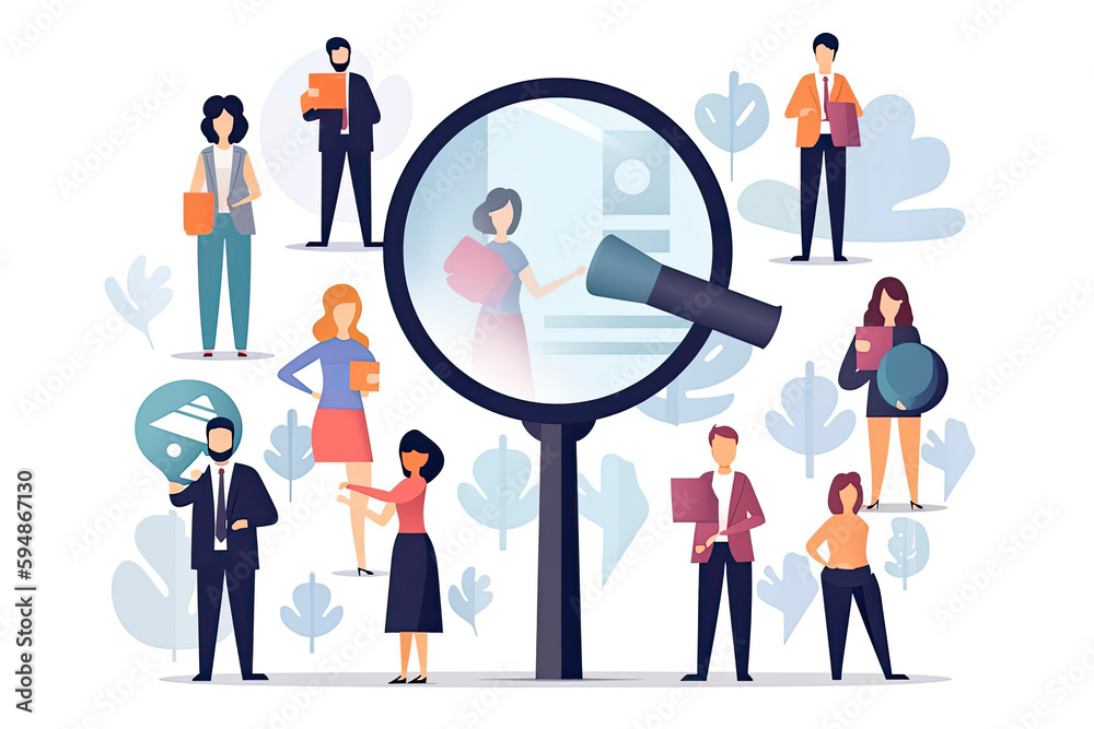 Human resources requirements. Management concept. Miniature people Human resources requirements. Management concept. Miniature people