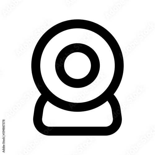 webcam glyph icon