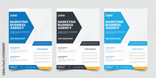 New marketing creative vertical simple flyer, folded marketing conversation abstract background, business economic header forum