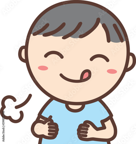 「お腹がいっぱい」絵カード（生活場面）【療育・発達障害・自閉症】