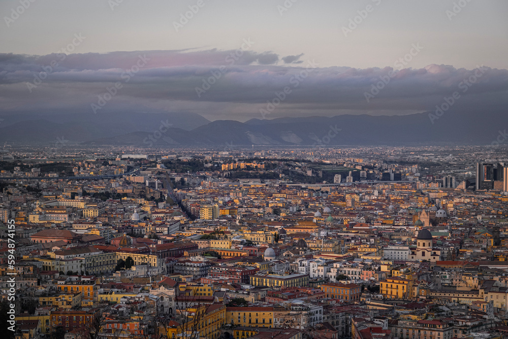 Obraz premium sunset in naples