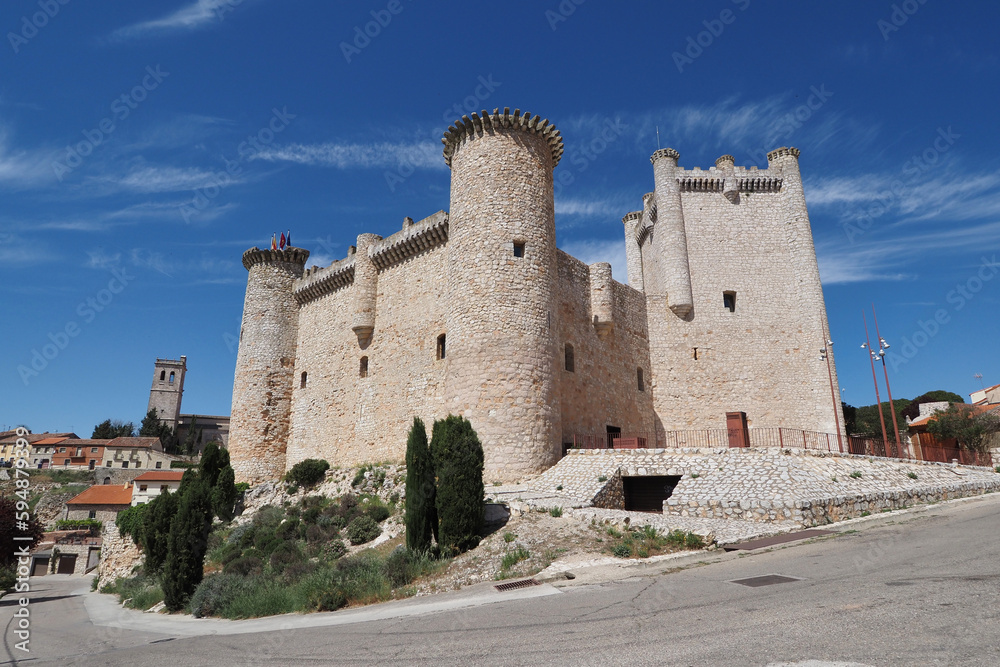 view of the castle of torija in the spanish province of guadalajara