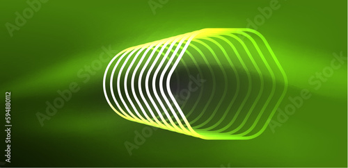 Abstract background techno neon hexagons. Hi-tech vector illustration for wallpaper, banner, background, landing page, wall art, invitation, prints, posters