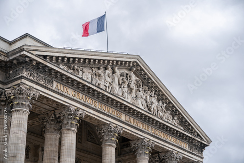 Pantheon building in Paris, France.