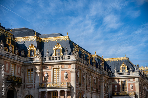 Palace of Versailles outdoor in Paris, France.