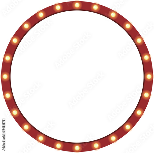 Retro lightbox vector template with lightbulb for party poster, banner advertising, promotion and sale billboard, cinema, bar show or restaurant.