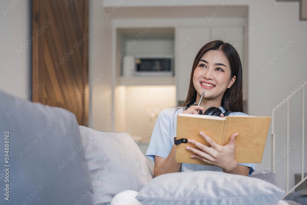 Asian girl student online learning class study online video call zoom teacher, Happy asian girl learn english language online with computer laptop.. Asian girl student online learning class study online video call zoom teacher, Happy asian girl learn english language online with computer laptop..