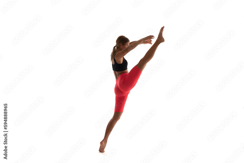 athlete sport woman do split on background. photo of sport woman do split wearing sportswear athlete sport woman do split on background. photo of sport woman do split wearing sportswear