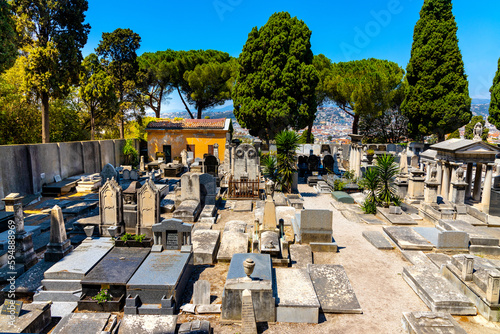 Принти на полотні Historic Cimetiere Israelite Israelite Cemetery in historic old town district at