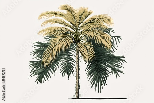 palm tree isolated on white © Palacio