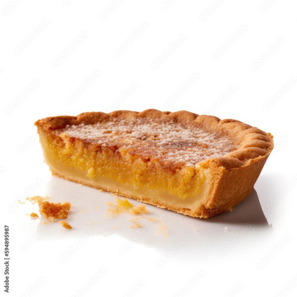 Chess Pie Isolated on White. Generative AI Chess Pie Isolated on White. Generative AI