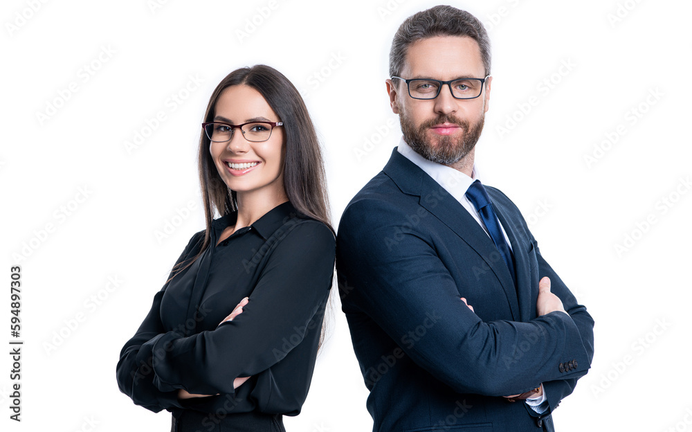 photo of happy businesspeople professionals. businesspeople isolated on white photo of happy businesspeople professionals. businesspeople isolated on white