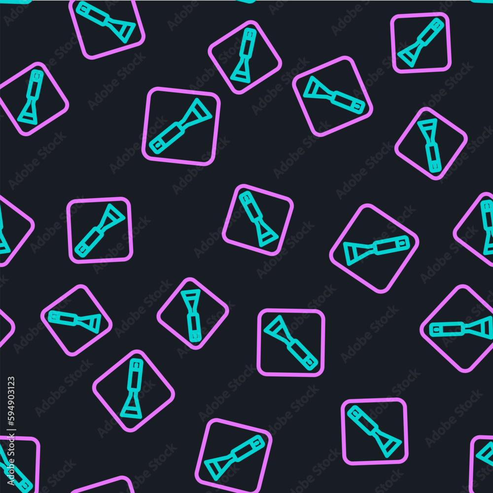 Line Paint brush icon isolated seamless pattern on black background. For the artist or for archaeologists and cleaning during excavations. Vector Line Paint brush icon isolated seamless pattern on black background. For the artist or for archaeologists and cleaning during excavations. Vector