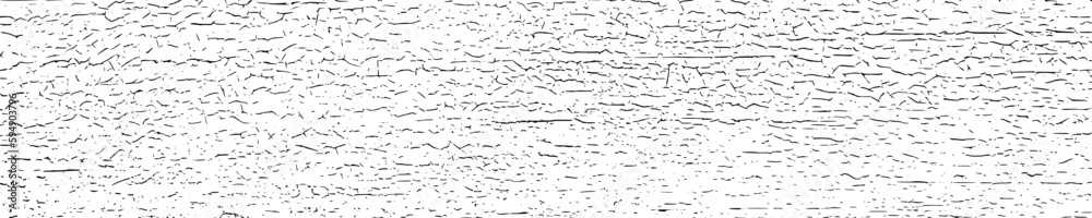 Cracks overlay textured. Distressed black texture. Dark grainy texture on white background. Grain noise particles. Wide horizontal long banner. Grunge design elements. Vector illustration, EPS 10. Cracks overlay textured. Distressed black texture. Dark grainy texture on white background. Grain noise particles. Wide horizontal long banner. Grunge design elements. Vector illustration, EPS 10.