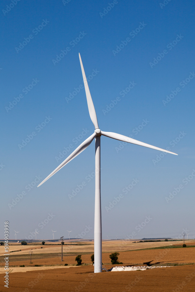 Wind turbines in a field Wind turbines in a field