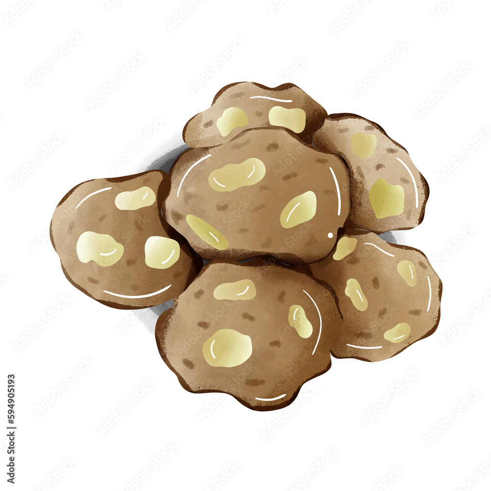 Cute brown cookies look tasty Cute brown cookies look tasty