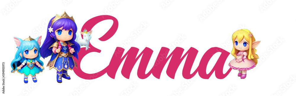 emma - red color - girl name - little fairy and flowers - great for website, email, greeting, banner, postcard, card, logo, engraving, slide, tag, book, t-shirt, sweatshirt
emma - red color - girl name - little fairy and flowers - great for website, email, greeting, banner, postcard, card, logo, engraving, slide, tag, book, t-shirt, sweatshirt