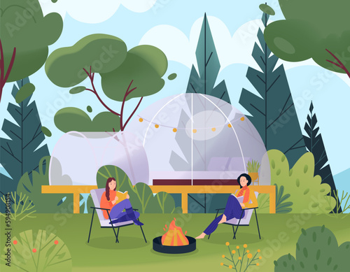 Glamping Flat Concept