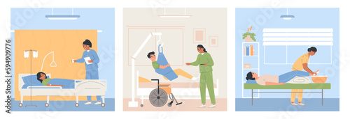 Bedridden Care Flat Compositions