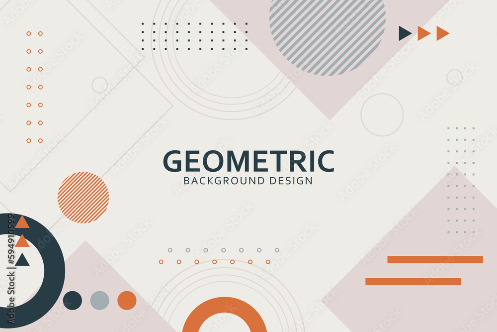 Flat design of abstract geometric background Flat design of abstract geometric background