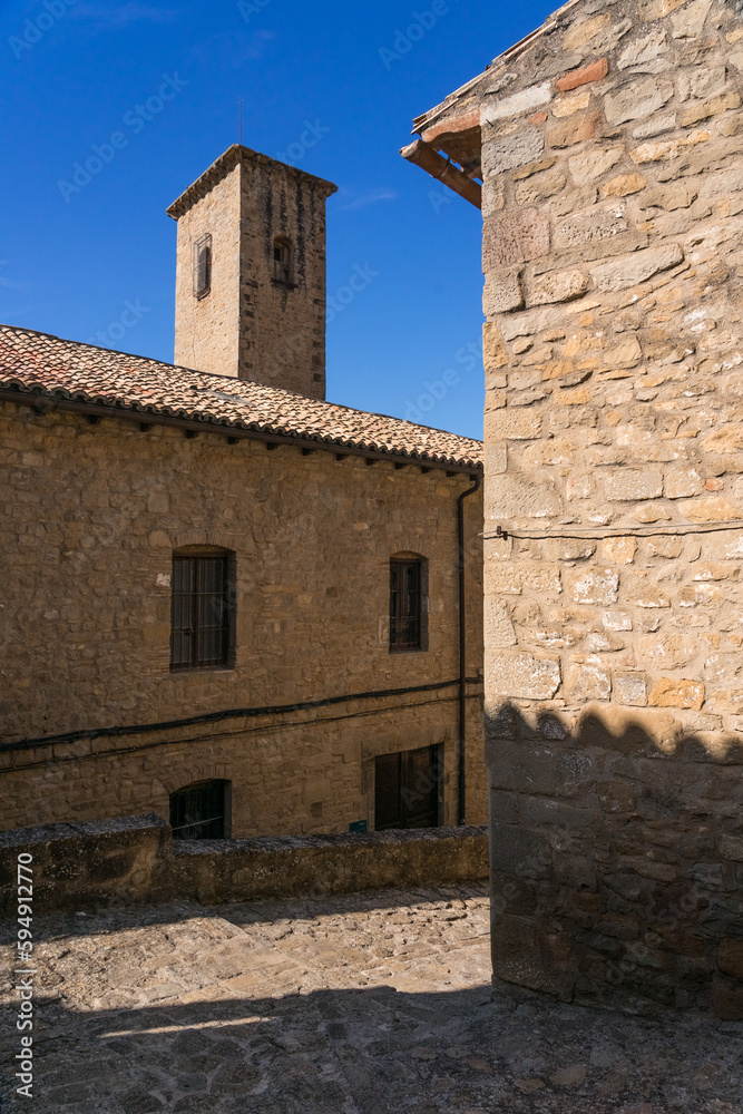 typical street in the old town of the medieval village of Sos del Rey Catolico, Huesca province, Aragon, Spain. typical street in the old town of the medieval village of Sos del Rey Catolico, Huesca province, Aragon, Spain.