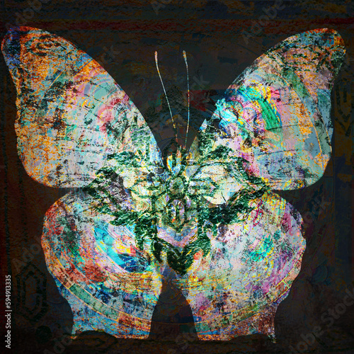 grunge butterfly 