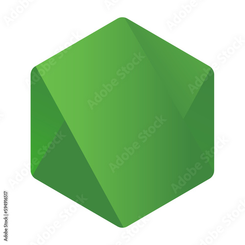 Node.js logotype, server environment vector logo