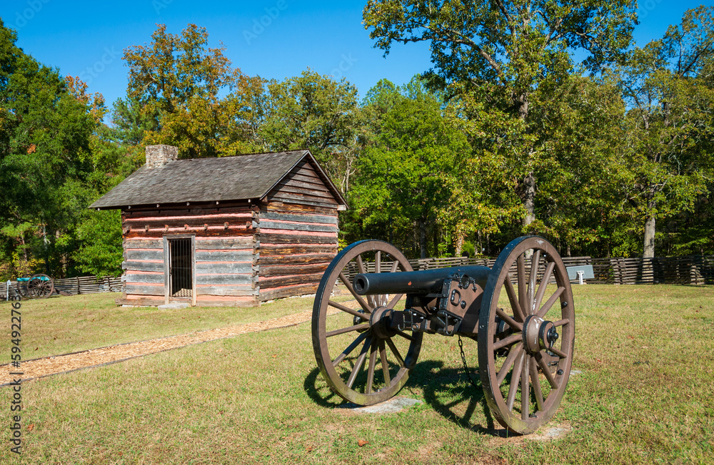 Fototapeta premium Cannons at Chickamauga and Chattanooga National Military Park