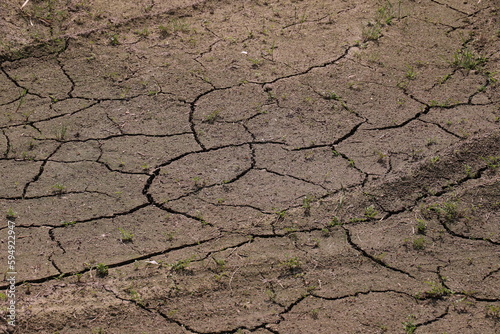 dry cracked soil