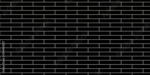 Black brick wall background for design . Brick wall background or wallpaper . 