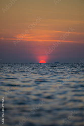 photo of Sunset at LIPE Island Thailand  Big Sunset.