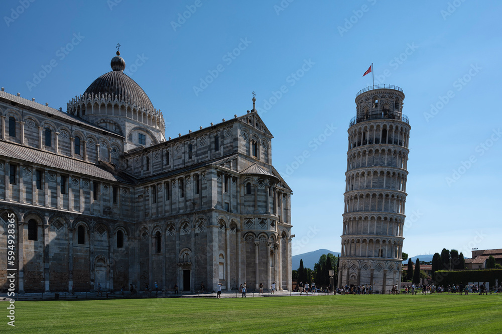 Leaning Tower of Pisa and Cathedral of Pisa, Italy