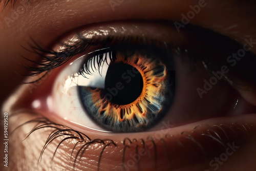 human eye up close