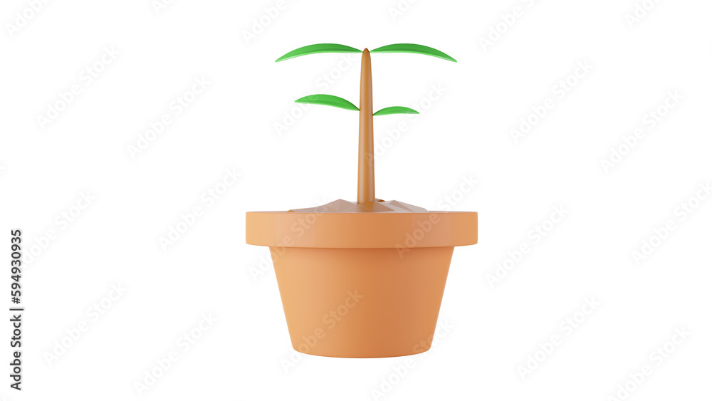 Obraz premium plant in a pot