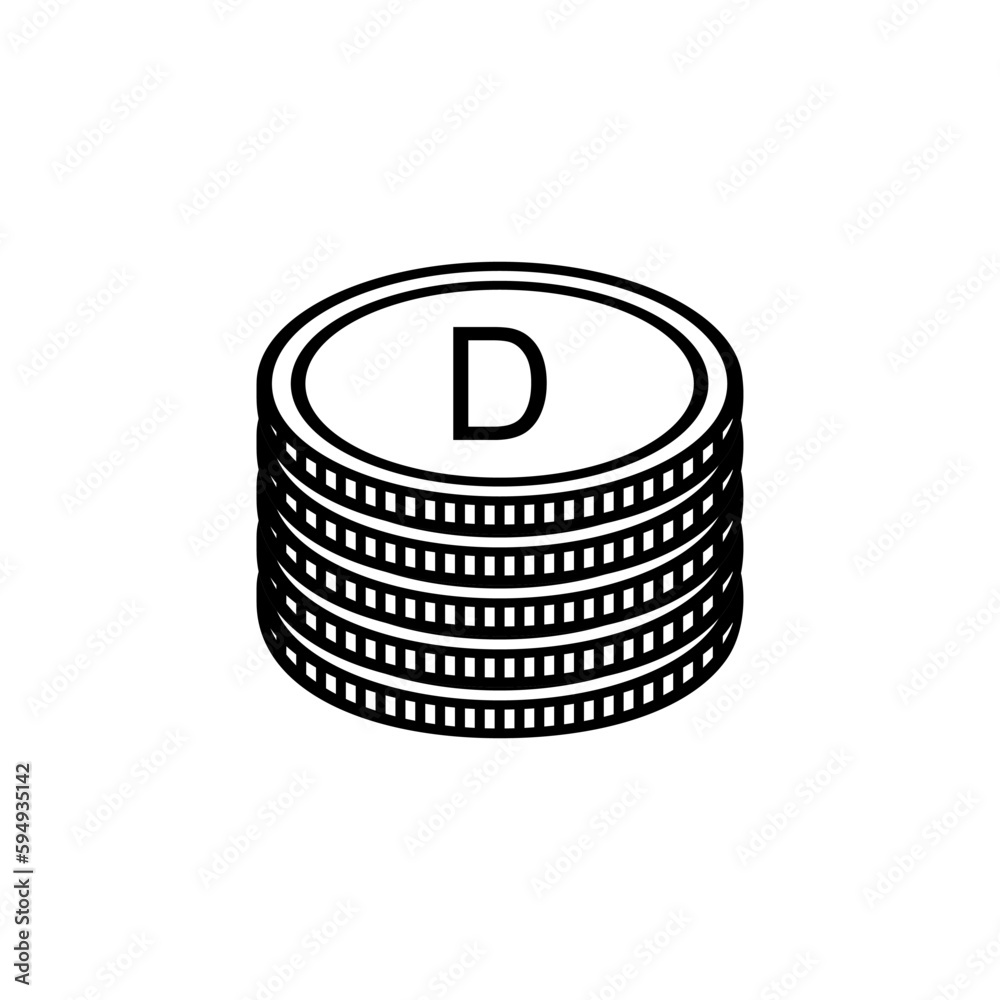 Gambia Currency Symbol, Gambian Dalasi Icon, GMD Sign. Vector Illustration Gambia Currency Symbol, Gambian Dalasi Icon, GMD Sign. Vector Illustration