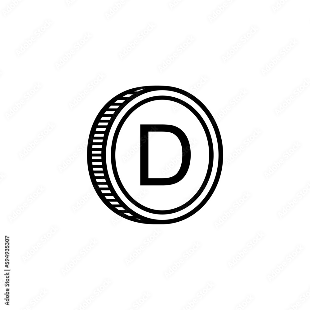 Gambia Currency Symbol, Gambian Dalasi Icon, GMD Sign. Vector Illustration