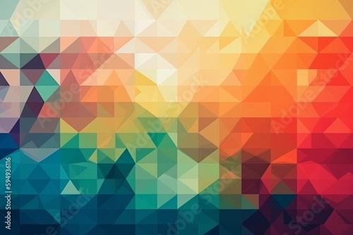 abstract geometric shapes and pattern background. Generative AI