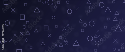 Seamless game line doodle or icons theme background design concept, modern elegant game background design. Used for background, backdrop, thumbnail, game banner.
