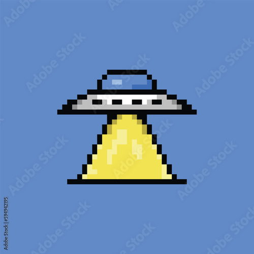 pixel art ufo icon,good for your project and business.