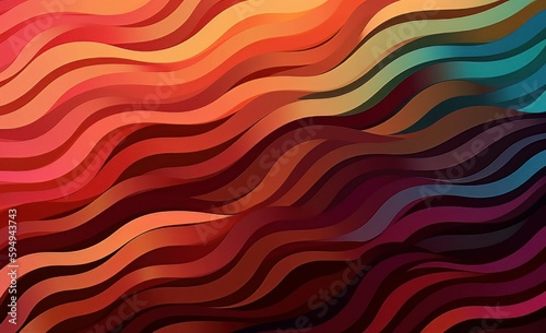 Colorful abstract background with shapes. Generative AI