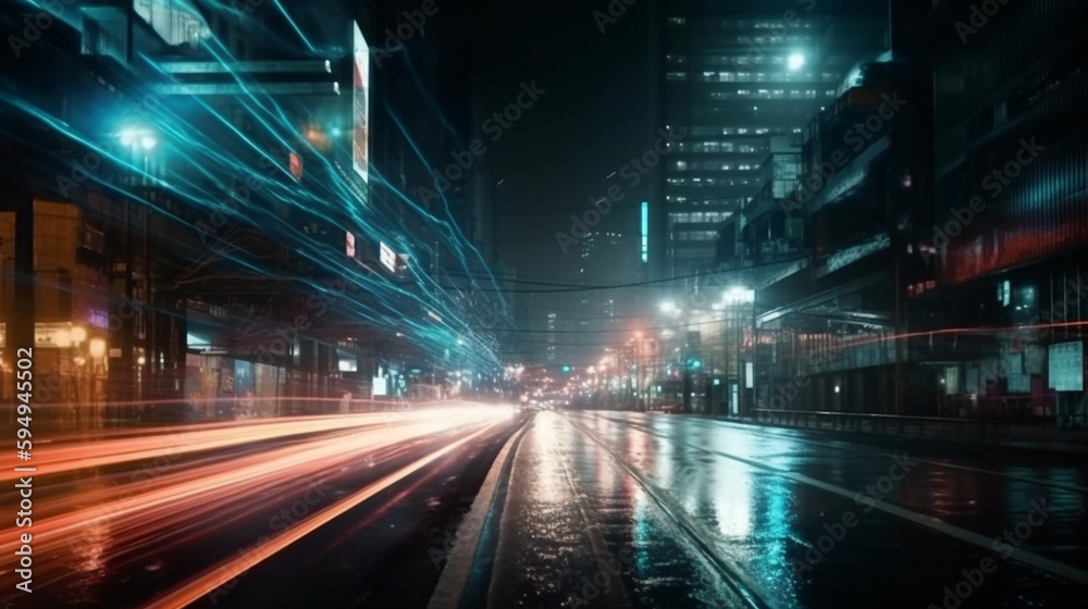 Speed transport night city AI