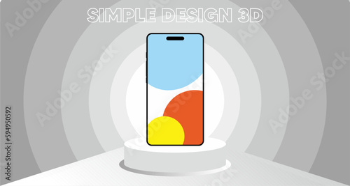 Simple 3d Ilustration Vector Background