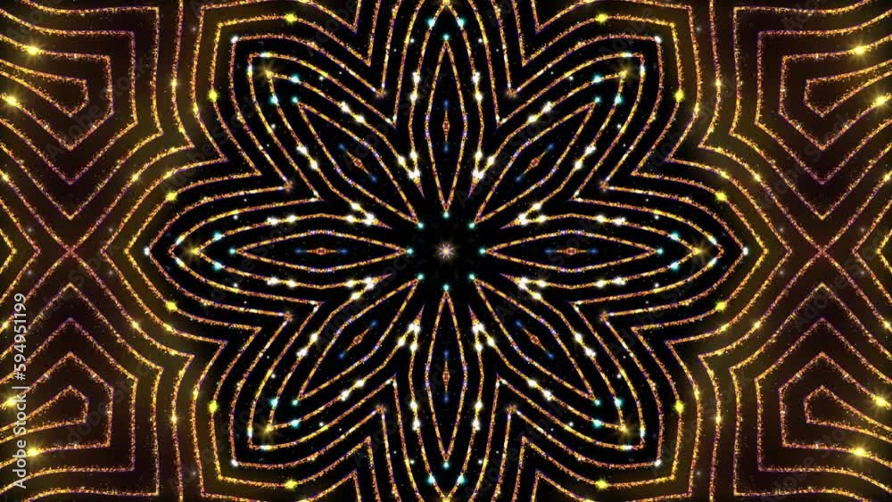 Pattern Golden Lines Background 