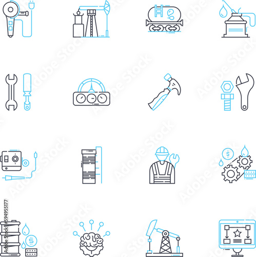 Natural language processing linear icons set. Analysis, Artificial intelligence, Automation, Chatbots, Classification, Comprehension, Contextualization line vector and concept signs. Corpora,Dialogue