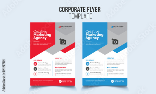 Four business brochure flyer design layout template A4, Template vector design for Magazine, Poster, Corporate Presentation, Portfolio, Flyer infographic, layout modern Template
