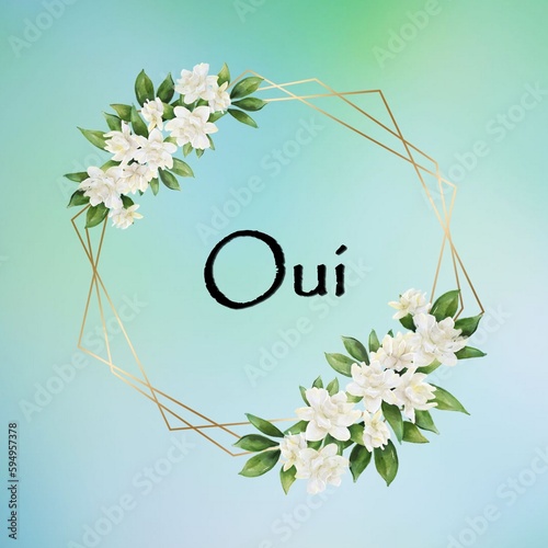 faire-part de mariage floral