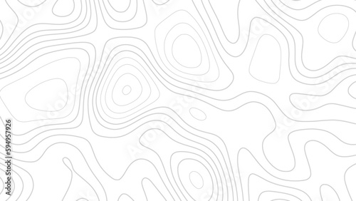 Abstract topographic contours map background, Topography map background. Vector geographic contour map. Modern design with White background with topographic wavy pattern design.