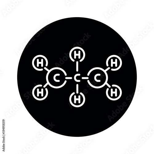 Amino acid formule color line icon. Pictogram for web page
